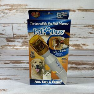 Pedi Paws Nail Trimmer Grinder Grooming Tool For Pet Cat Dog Pre-Owned Used 1X